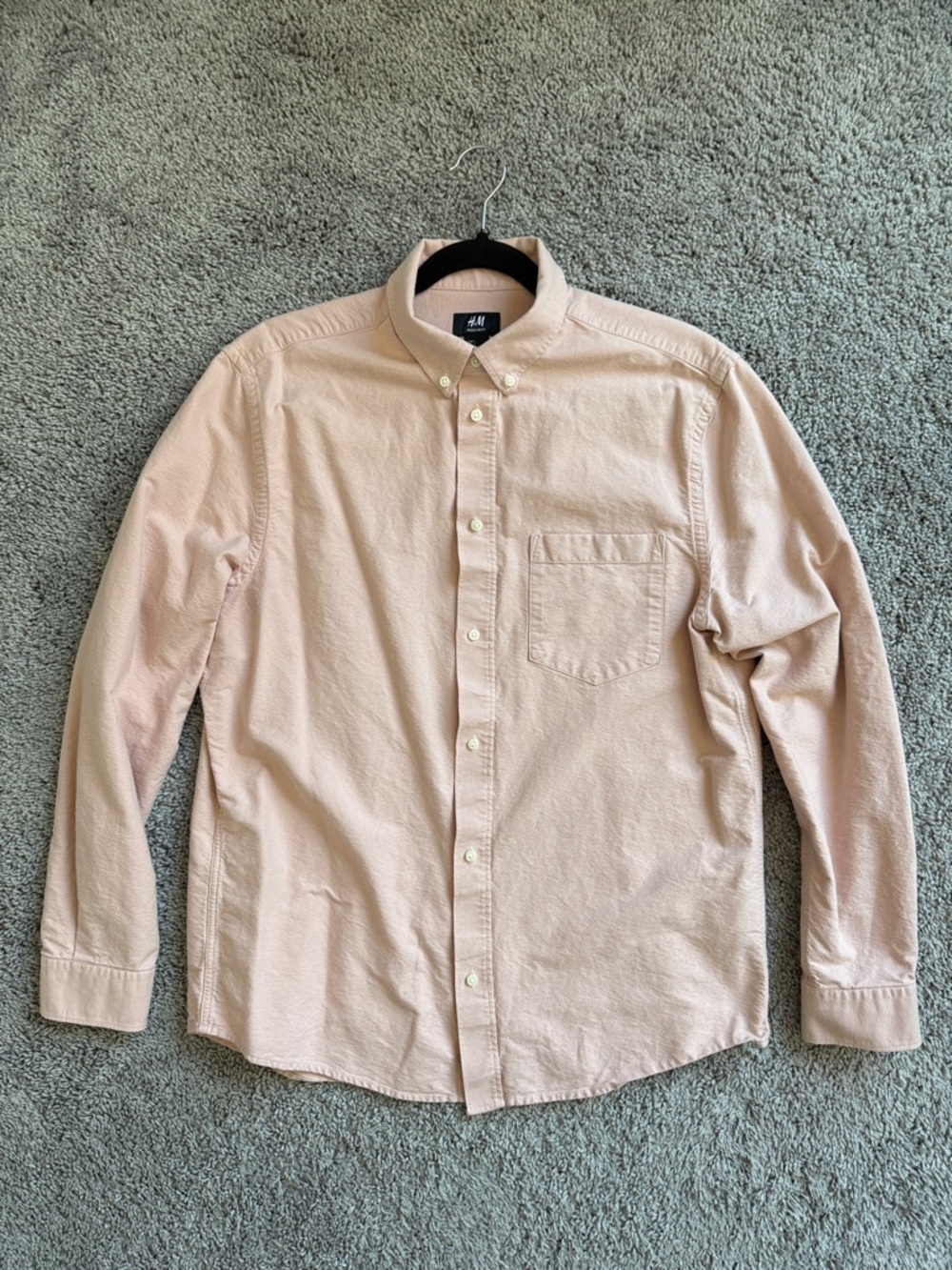 H&M Men’s Pale Pink Button-Down Shirt